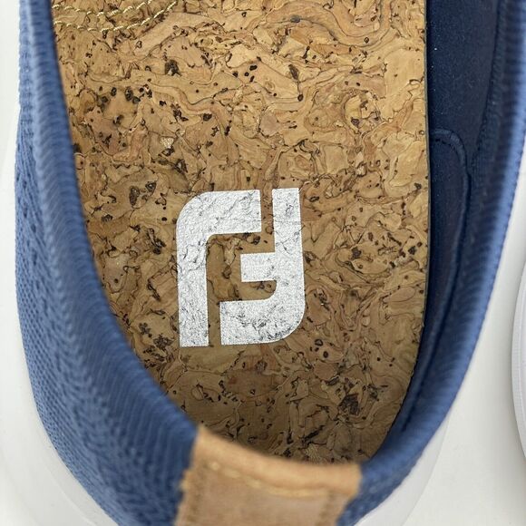 FootJoy Flex LE2 Golf Shoes Men’s Size 9M Blue Brown Style 56118 Comfort Leisure - Picture 11 of 16